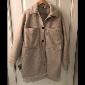 H&M Faux Shearling Shacket (Size S)